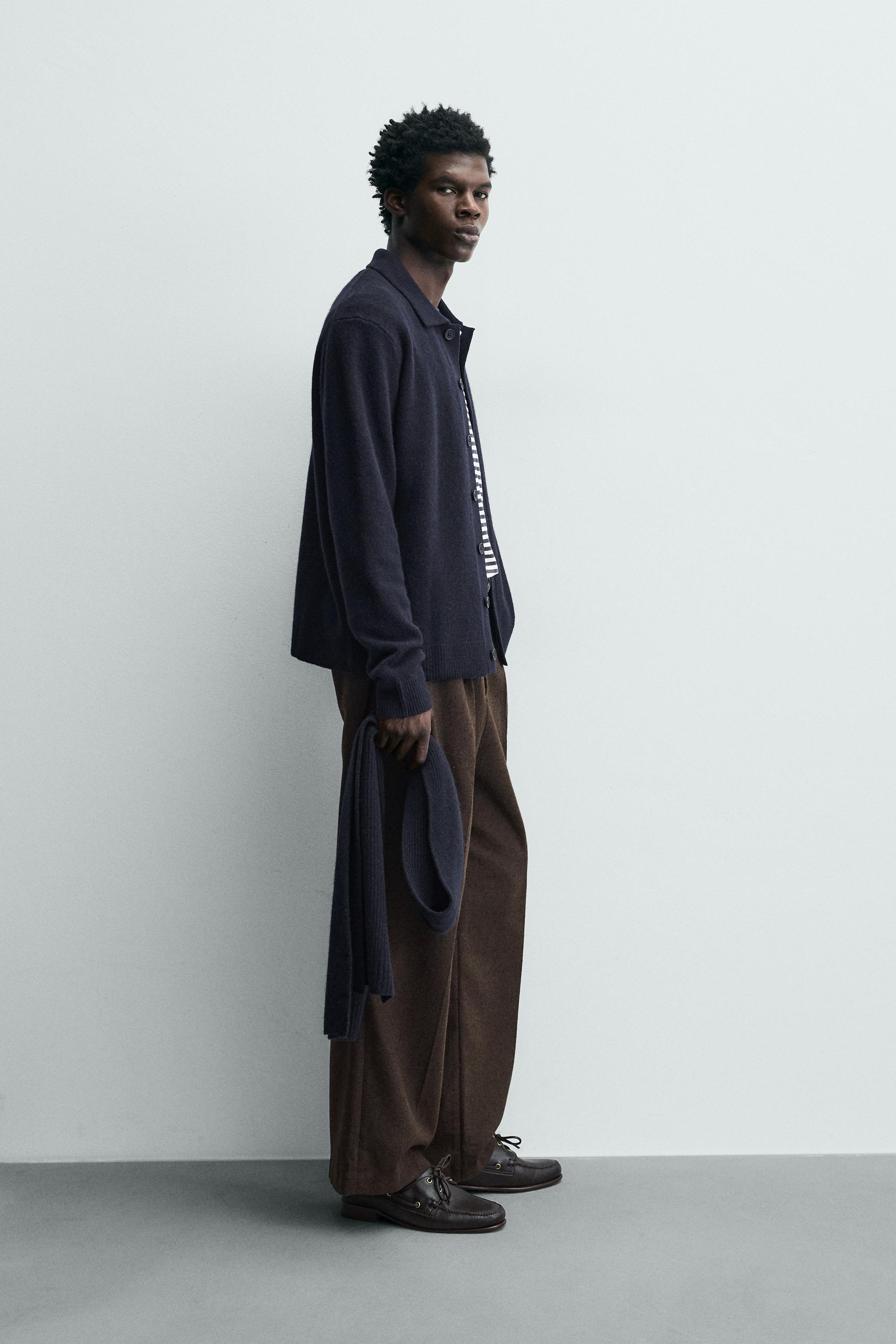 REGULAR FIT WOOL CARDIGAN